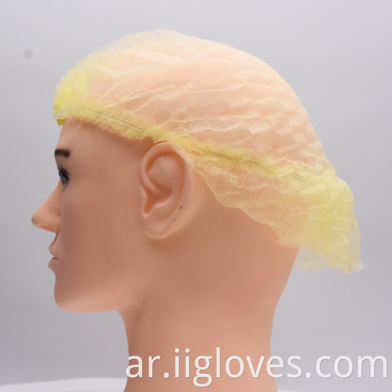 غطاء مقطع غير منسوج واحد/مزدوج مرنة Hairnet مضادة الغبار غير المنسوجة مع 18 '' ، 19 '' و 21 ''